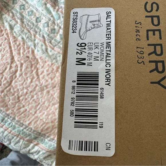 Sperry Cream Metallic and Tan Lined Waterproof Boots - Picture 4 of 4